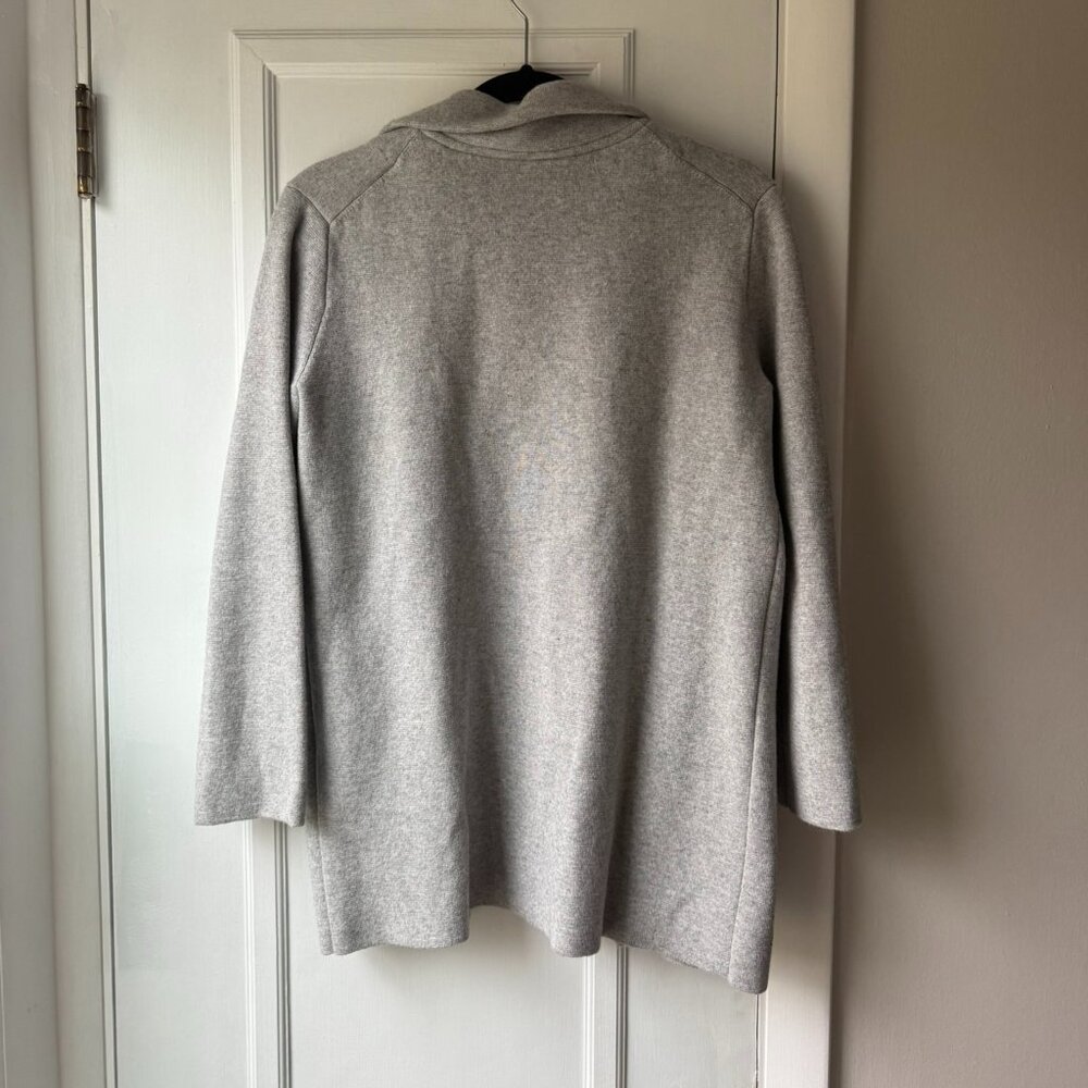 Magaschoni Gray Wool Collared Cardigan - Picture 3 of 3